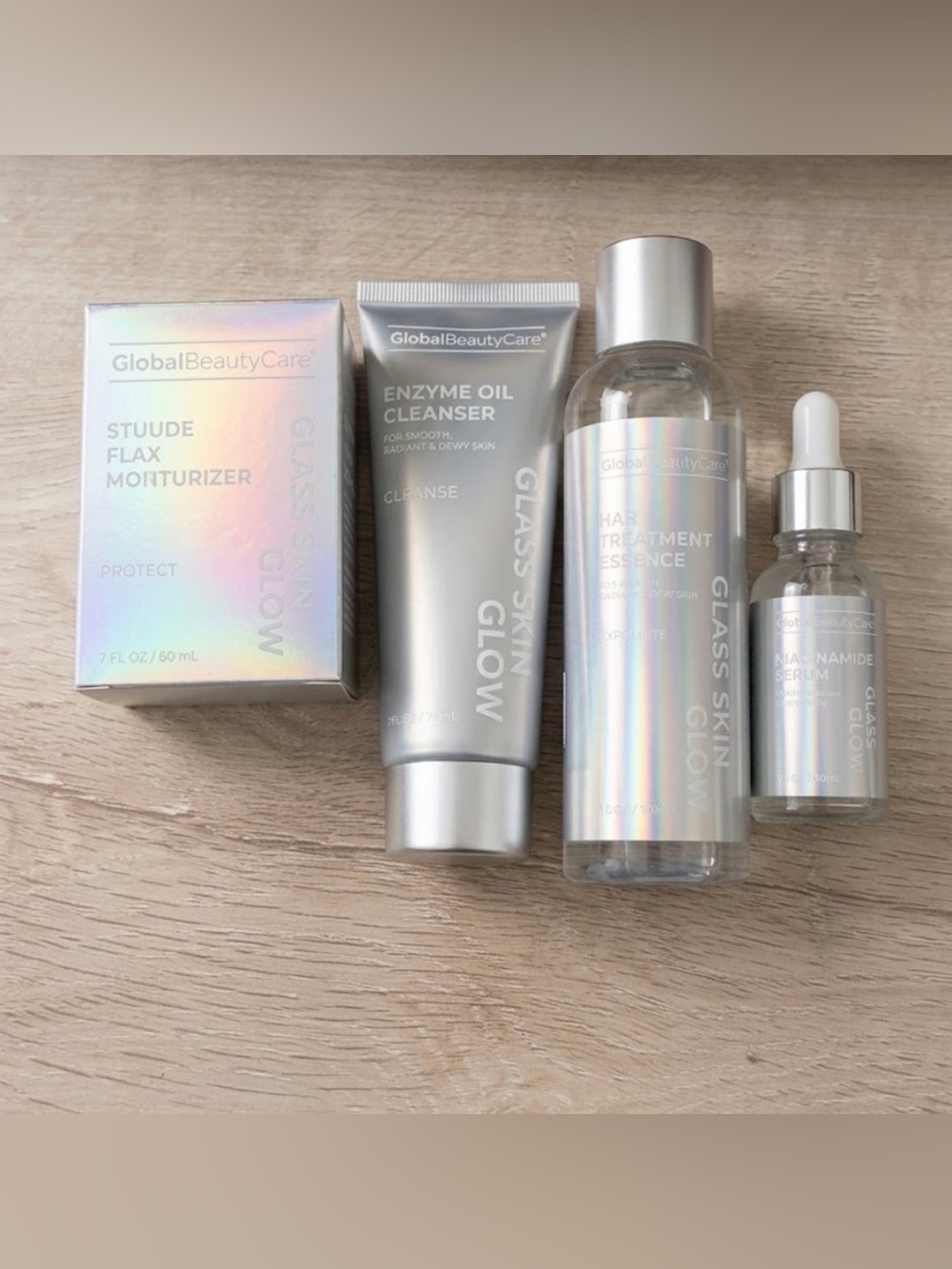 NWT Global Beauty Care Glass Skin Glow 4-Piece Skincare Set